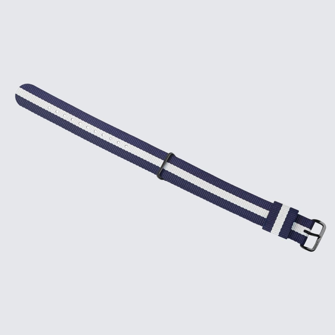 Nato Blue & White Strap | 20MM