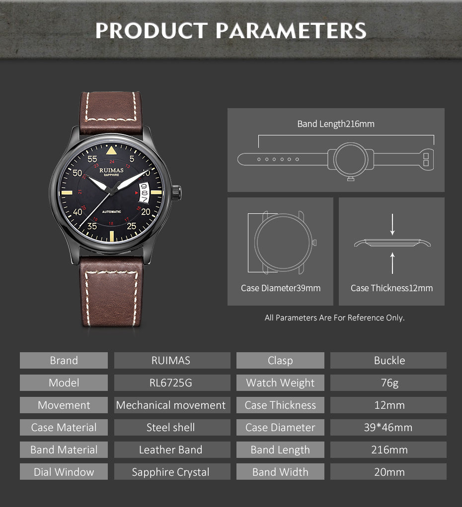 RUIMAS RF-6725 Automatic Sports Watch (Men’s)