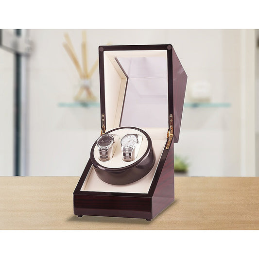 NNEDSZ Automatic Dual Wooden Watch Winder