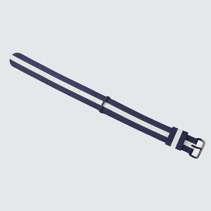 Nato Blue & White Strap | 20MM