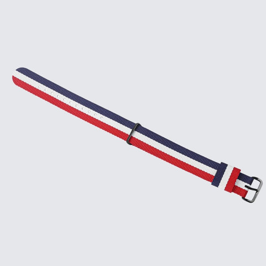 Nato Red, Blue & White Strap | 20MM