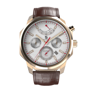 SOVRYGN Brown Leather - Rosegold Clasp