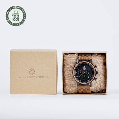 The Cedar – Chronograph Wood Watch for Men