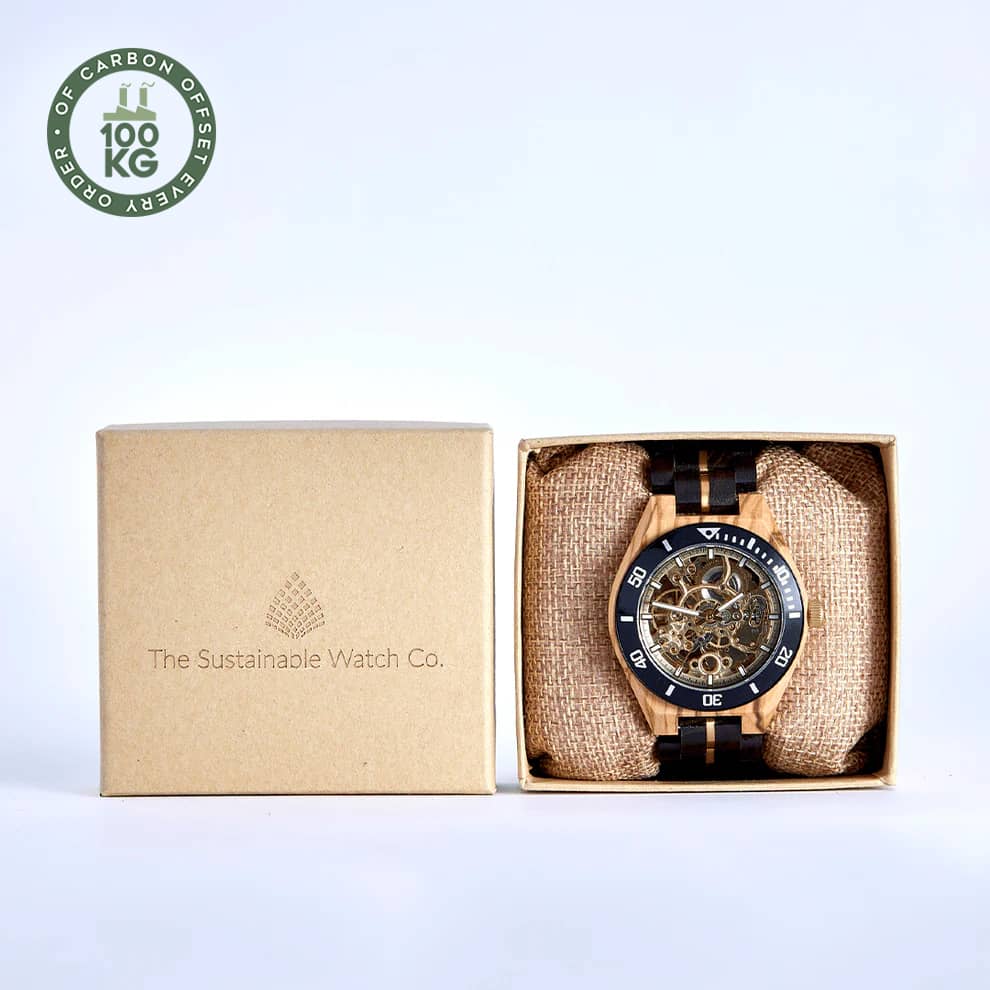 The Rosewood – Automatic Skeleton Wood Watch for Men