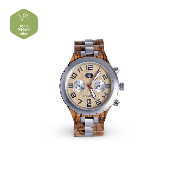 The Sandalwood – Eco-Friendly Chronograph Wood Watch for Men