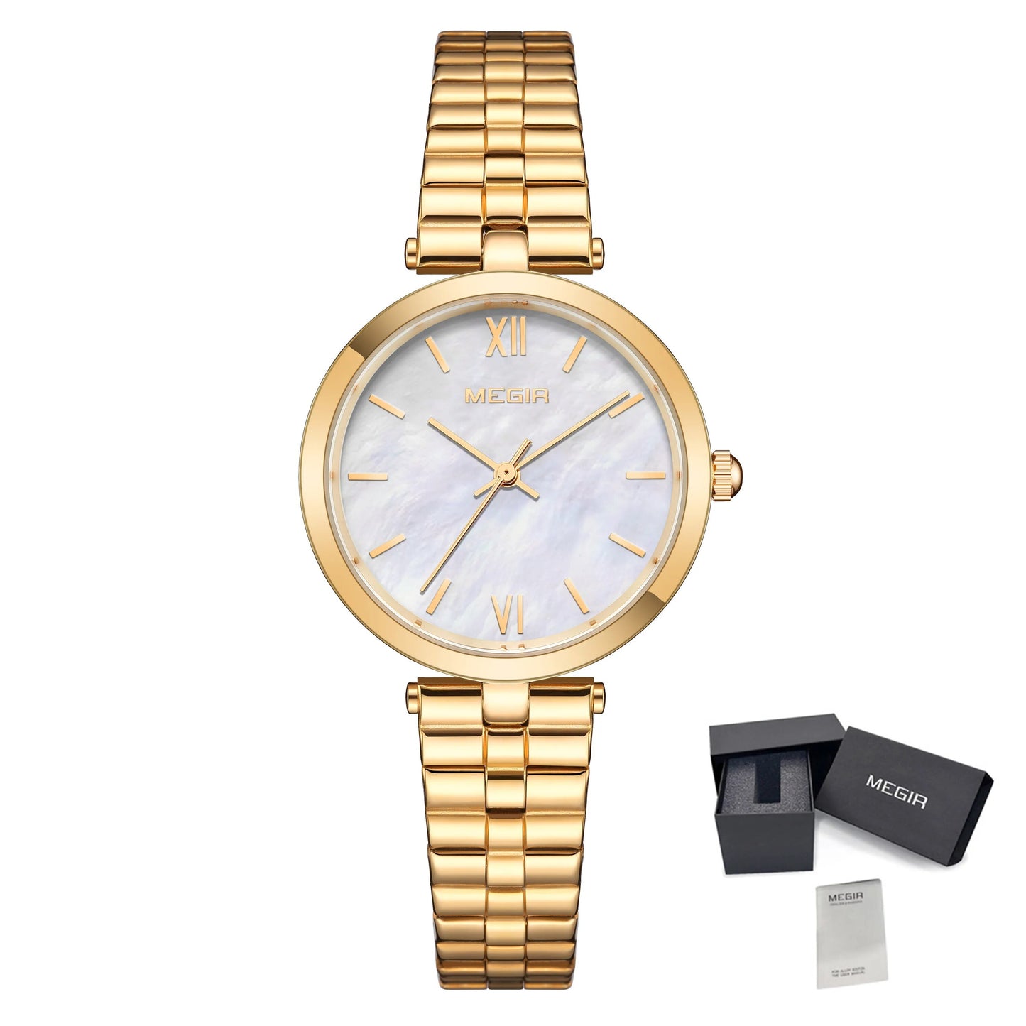 MEGIR RF-85112 Ladies Mother of Pearl Watch