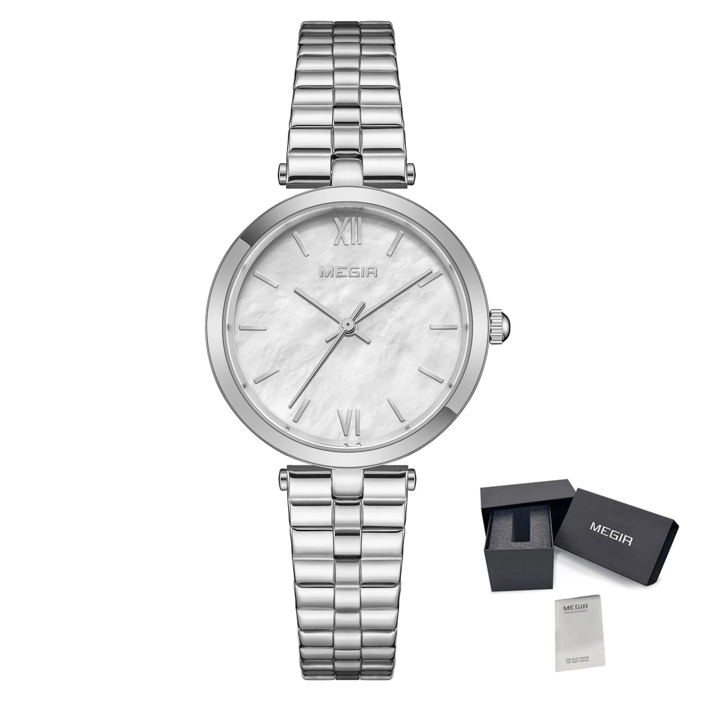 MEGIR RF-85112 Ladies Mother of Pearl Watch