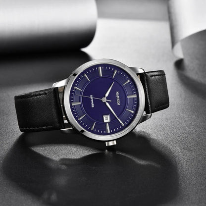 NAKZEN RF-1002 Leather Dress Watch