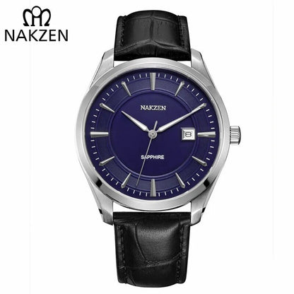 NAKZEN RF-1002 Leather Dress Watch