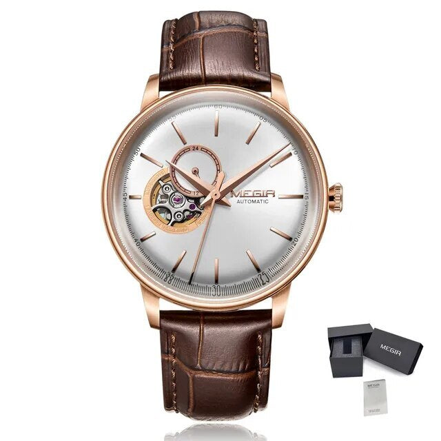 MEGIR RF-62057 Open Heart Automatic Dress Watch