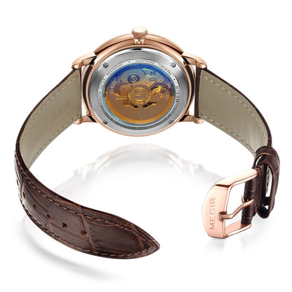 MEGIR RF-62057 Open Heart Automatic Dress Watch
