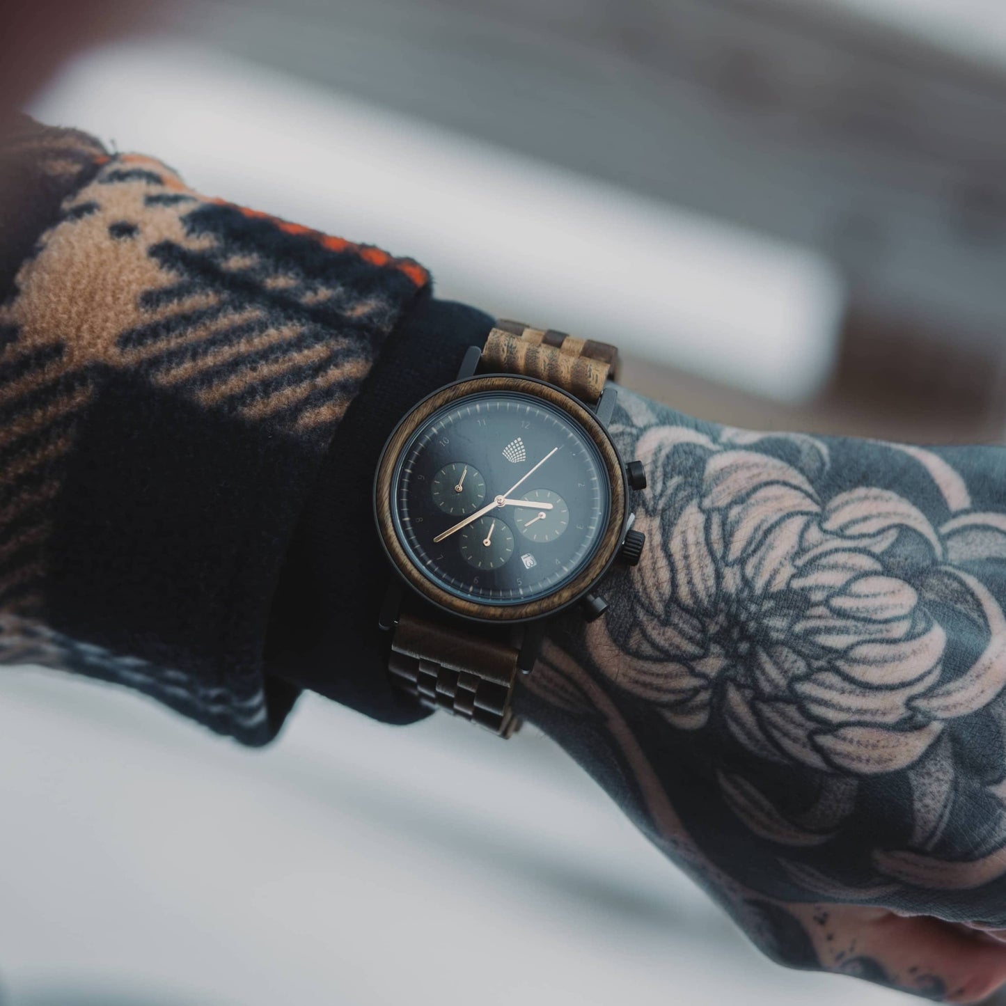 The Cedar – Chronograph Wood Watch for Men