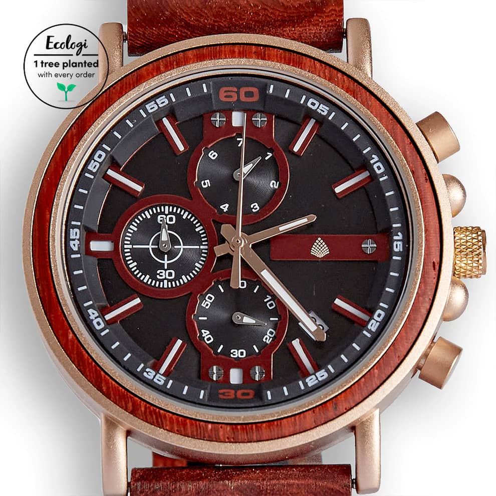 The Redwood – Wood Chronograph Watch for Men