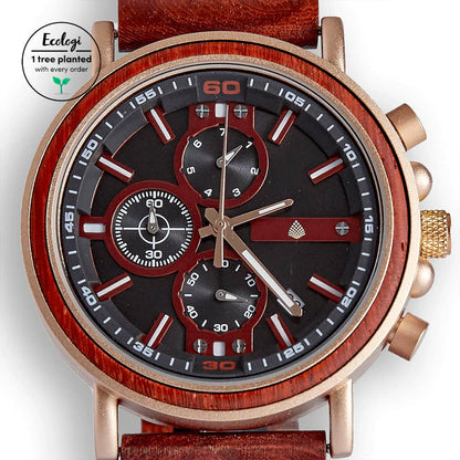 The Redwood – Wood Chronograph Watch for Men