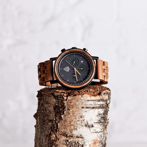 The Cedar – Chronograph Wood Watch for Men