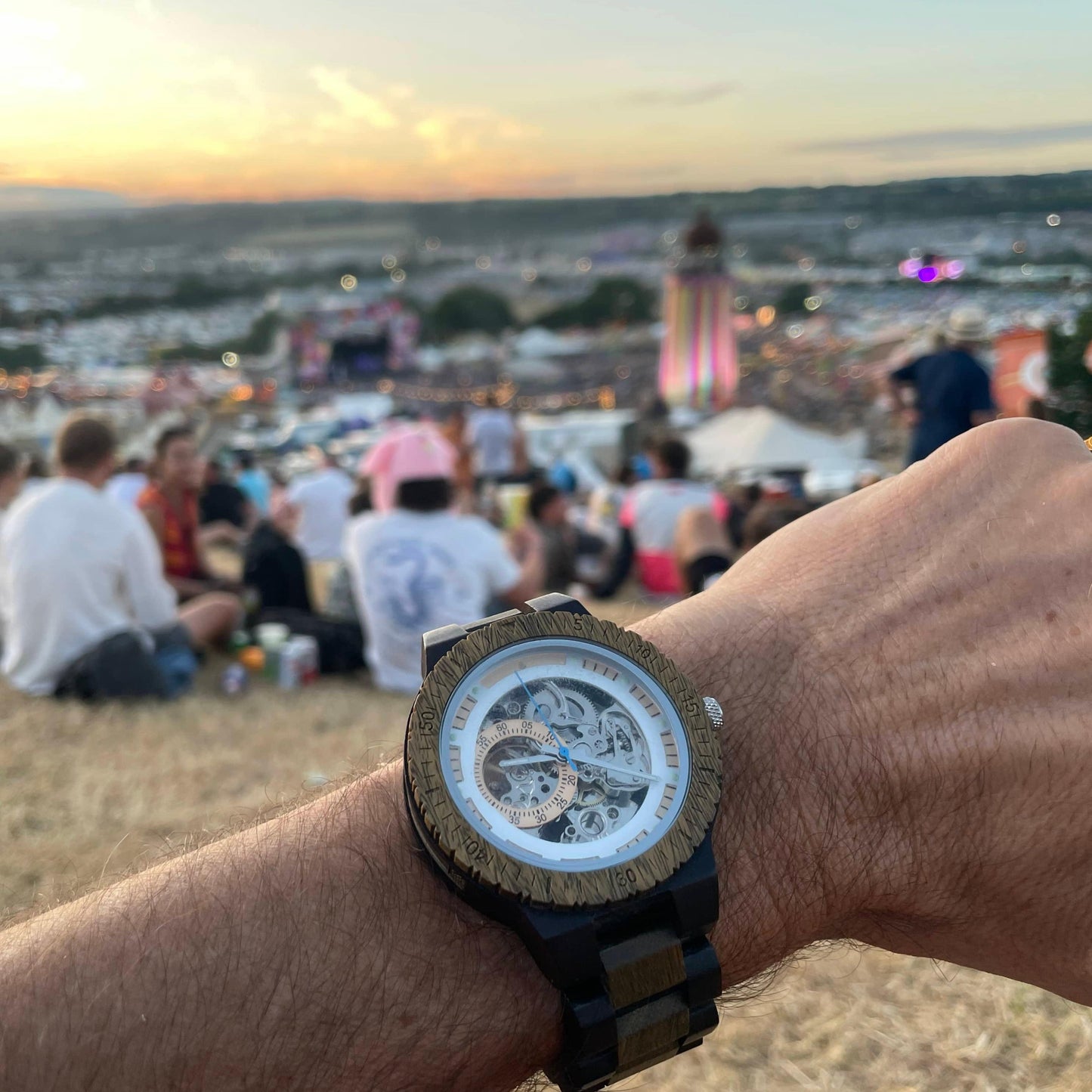 The Hemlock – Automatic Skeleton Wood Watch for Men