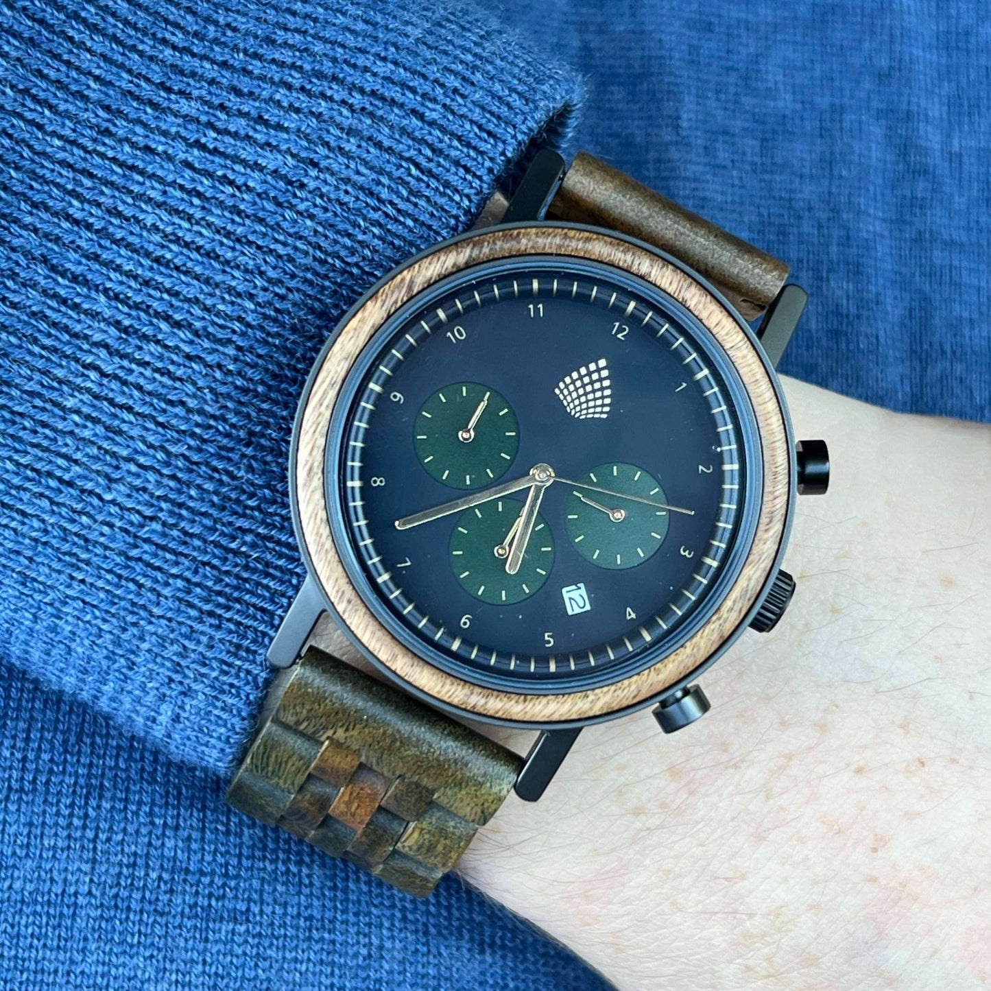 The Cedar – Chronograph Wood Watch for Men