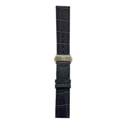 SOVRYGN Grey Leather - Steel Clasp