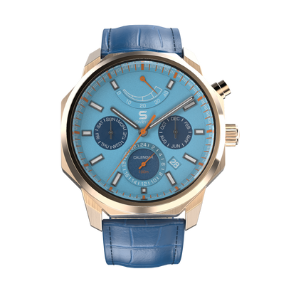 SOVRYGNBlue Leather - Rosegold Clasp