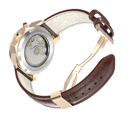 SOVRYGN Brown Leather - Rosegold Clasp