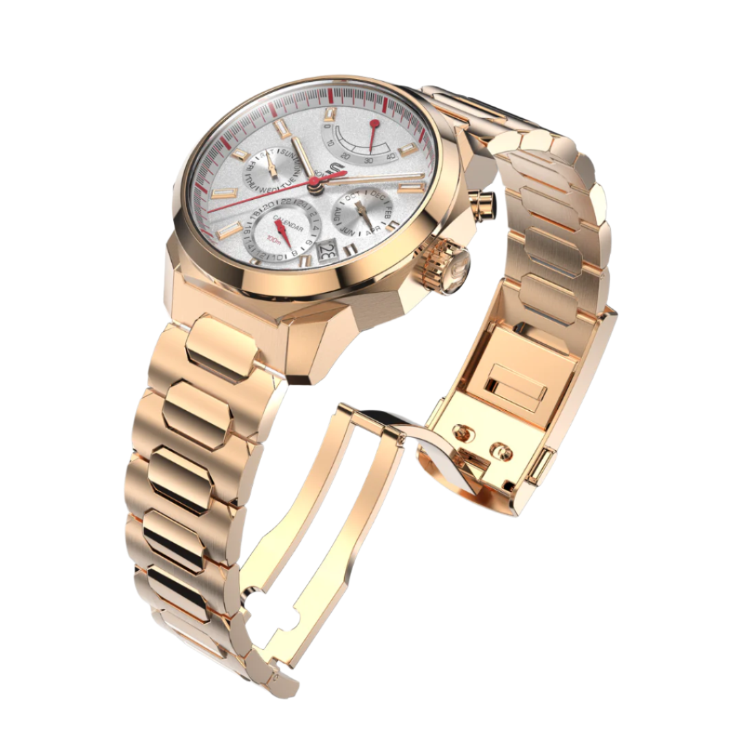 SOVRYGN Calendar Rose – White Automatic Watch