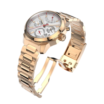 SOVRYGN Calendar Rose – White Automatic Watch