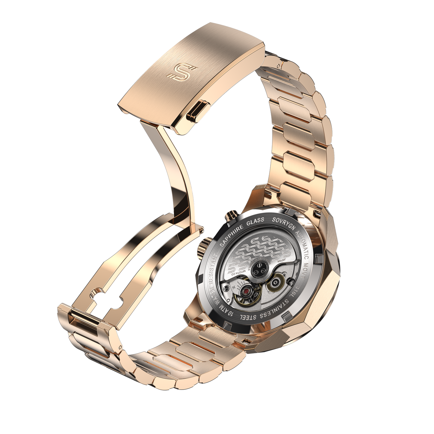 SOVRYGN Calendar Rose – Wine Automatic Watch