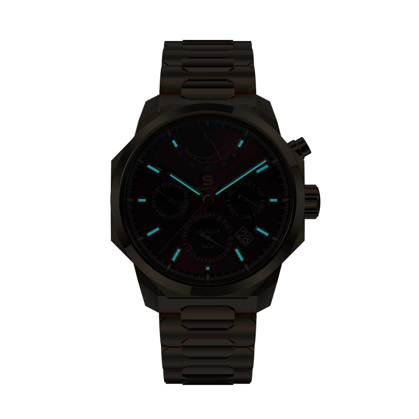 SOVRYGN Calendar Rose – Wine Automatic Watch