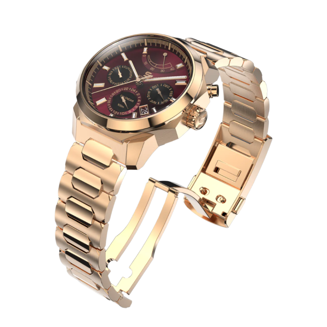SOVRYGN Calendar Rose – Wine Automatic Watch