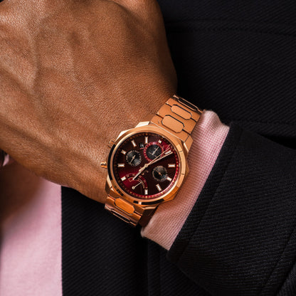 SOVRYGN Calendar Rose – Wine Automatic Watch