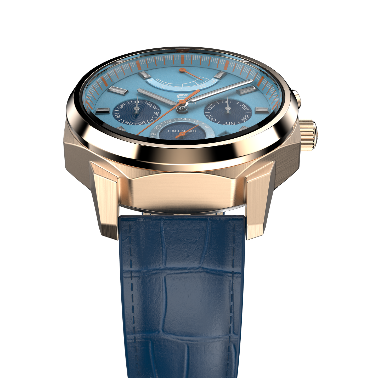 SOVRYGNBlue Leather - Rosegold Clasp