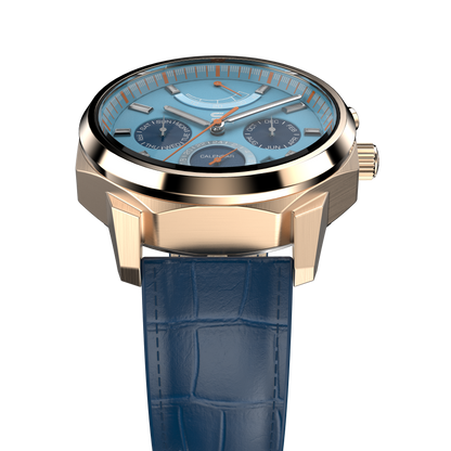 SOVRYGNBlue Leather - Rosegold Clasp
