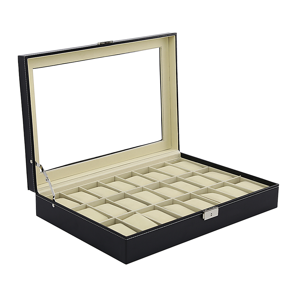 NNEDSZ Watch Box - 24 Slot Luxury Display Case