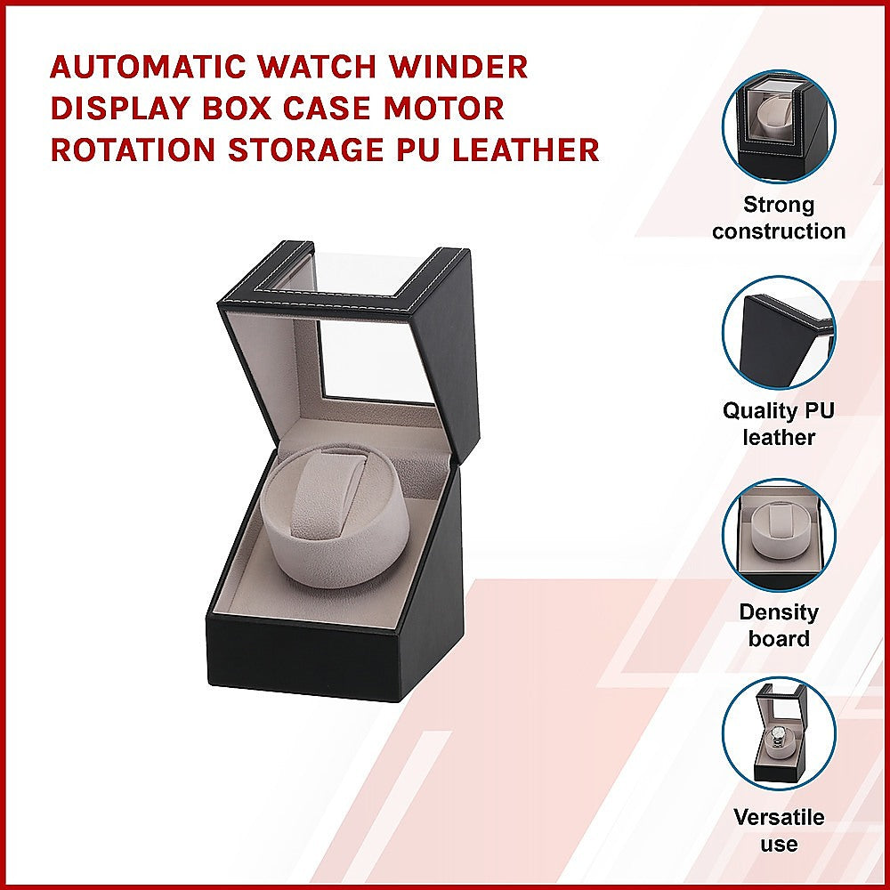NNEDSZ Automatic Leather Watch Winder